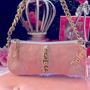 🩷🍒Vintage Y2K Juicy couture pink mini baguette bag